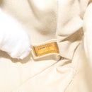 CHANEL Cruise Line Matelasse Clutch Bag Cream Silver CC Auth 118381-12