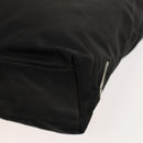 PRADA Hand Bag Nylon Black Silver Auth 118383-12