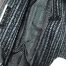 PRADA Hand Bag Nylon Black Silver Auth 118383-16