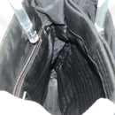 PRADA Hand Bag Nylon Black Silver Auth 118383-19