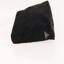 PRADA Hand Bag Nylon Black Silver Auth 118383-5