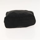 PRADA Hand Bag Nylon Black Silver Auth 118383-9