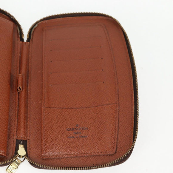 LOUIS VUITTON Monogram Agenda Jeode Travel Case M62950 LV Auth 118384