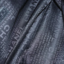 CHANEL Choco Bar Chain Shoulder Bag Nylon Black Silver CC Auth 118385-11