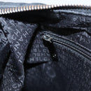 CHANEL Choco Bar Chain Shoulder Bag Nylon Black Silver CC Auth 118385-21