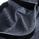 CHANEL Choco Bar Chain Shoulder Bag Nylon Black Silver CC Auth 118385-22