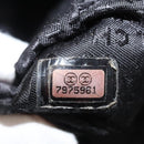 CHANEL Choco Bar Chain Shoulder Bag Nylon Black Silver CC Auth 118385-12