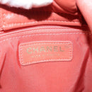CHANEL Chain Shoulder Bag Cotton Pink Gold CC Auth 118390-17