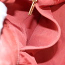 CHANEL Chain Shoulder Bag Cotton Pink Gold CC Auth 118390-21