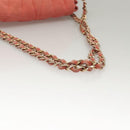 CHANEL Chain Shoulder Bag Cotton Pink Gold CC Auth 118390-7