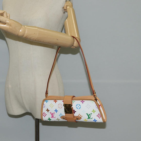 LOUIS VUITTON Multicolor Shirley Shoulder Bag White M40049 LV Auth 118391SV