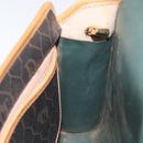 Christian Dior Honeycomb Canvas Shoulder Bag PVC Black Gold Auth 118414-20