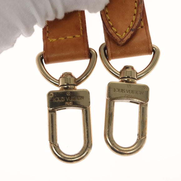 LOUIS VUITTON Adjustable Shoulder Strap Leather 31.5""-39.4"" Beige Auth 118426