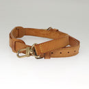 LOUIS VUITTON Adjustable Shoulder Strap Leather 31.5""-39.4"" Beige Auth 118426-4