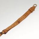 LOUIS VUITTON Adjustable Shoulder Strap Leather 31.5""-39.4"" Beige Auth 118426-8