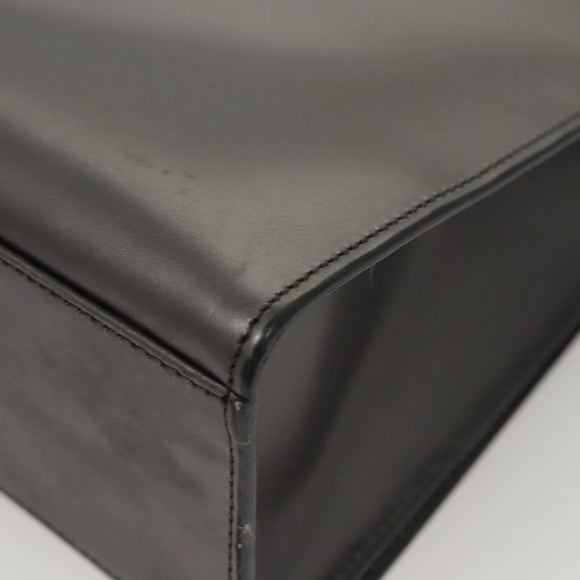 GUCCI Shoulder Bag Leather Brown Gold Auth 118429