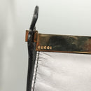 GUCCI Shoulder Bag Leather Brown Gold Auth 118429-10