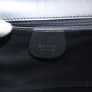 GUCCI Shoulder Bag Leather Brown Gold Auth 118429-19