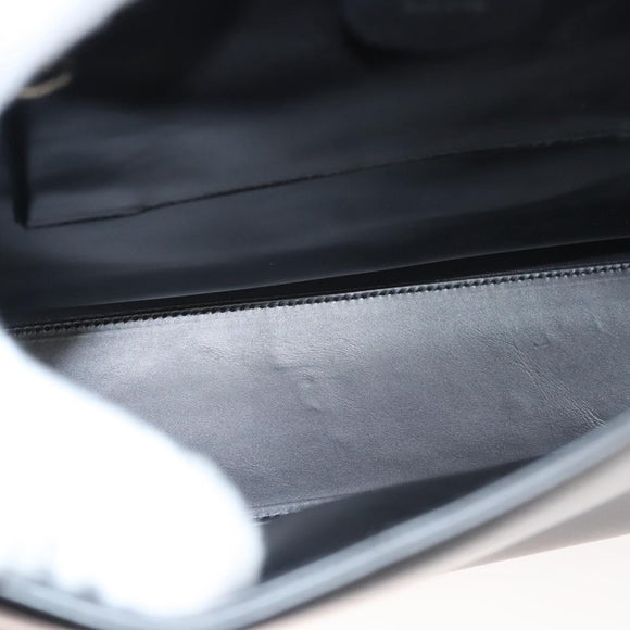 GUCCI Shoulder Bag Leather Brown Gold Auth 118429