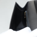 GUCCI Shoulder Bag Leather Brown Gold Auth 118429-21