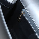 GUCCI Shoulder Bag Leather Brown Gold Auth 118429-22