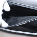 GUCCI Shoulder Bag Leather Brown Gold Auth 118429-23