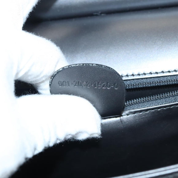 GUCCI Shoulder Bag Leather Brown Gold Auth 118429