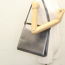 GUCCI Shoulder Bag Leather Brown Gold Auth 118429-24