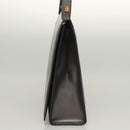 GUCCI Shoulder Bag Leather Brown Gold Auth 118429-3