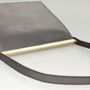 GUCCI Shoulder Bag Leather Brown Gold Auth 118429-6