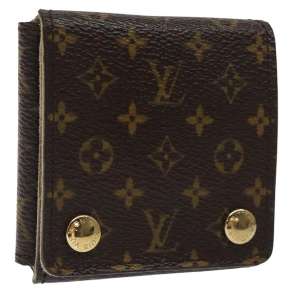 LOUIS VUITTON Monogram Jewelry case Jewelry Box LV Auth 118432