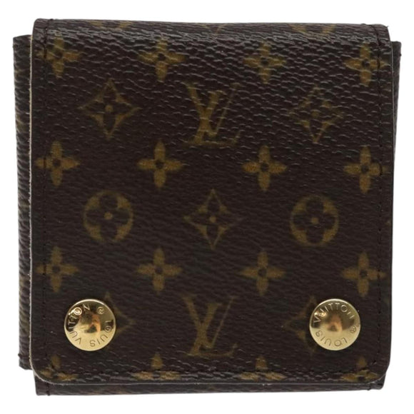 LOUIS VUITTON Monogram Jewelry case Jewelry Box LV Auth 118432