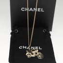 CHANEL Bike Necklace metal Silver CC Auth 118435-20