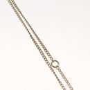 CHANEL Bike Necklace metal Silver CC Auth 118435-6