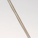 CHANEL Bike Necklace metal Silver CC Auth 118435-8