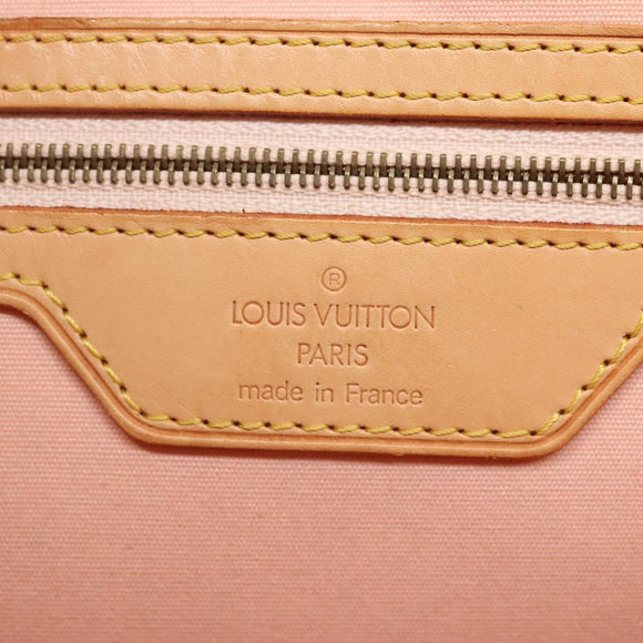 LOUIS VUITTON Vernis Biscayne Bay GM Bag Marshmallow Pink M91284 LV Auth 118449