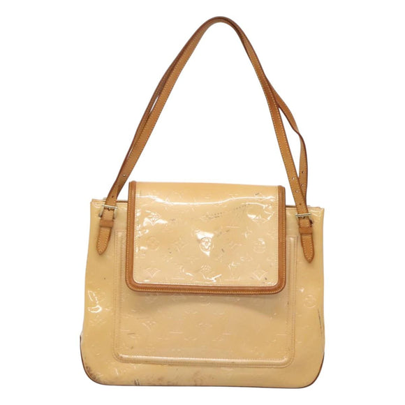 LOUIS VUITTON Vernis Biscayne Bay GM Bag Marshmallow Pink M91284 LV Auth 118449