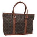 LOUIS VUITTON Monogram Sac Weekend PM Hand Bag M42425 LV Auth 118450-1