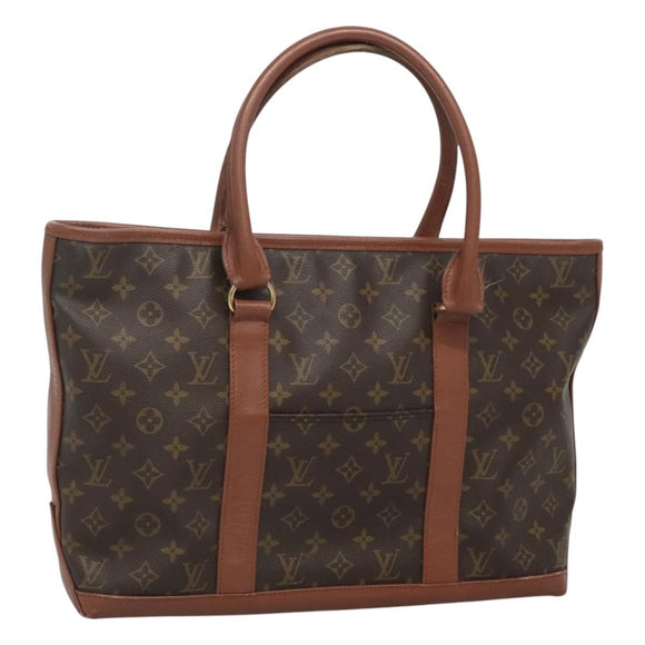 LOUIS VUITTON Monogram Sac Weekend PM Hand Bag M42425 LV Auth 118450