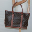 LOUIS VUITTON Monogram Sac Weekend PM Hand Bag M42425 LV Auth 118450-20