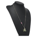 LOUIS VUITTON Collier LV Crazy Animals Frog Necklace Silver MP3390 Auth 118462-1