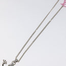 LOUIS VUITTON Collier LV Crazy Animals Frog Necklace Silver MP3390 Auth 118462-13