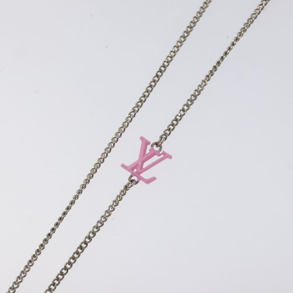 LOUIS VUITTON Collier LV Crazy Animals Frog Necklace Silver MP3390 Auth 118462