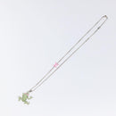 LOUIS VUITTON Collier LV Crazy Animals Frog Necklace Silver MP3390 Auth 118462-2
