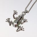 LOUIS VUITTON Collier LV Crazy Animals Frog Necklace Silver MP3390 Auth 118462-9