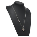 LOUIS VUITTON Pendant Vivienne Necklace metal Silver M00831 LV Auth 118463-1