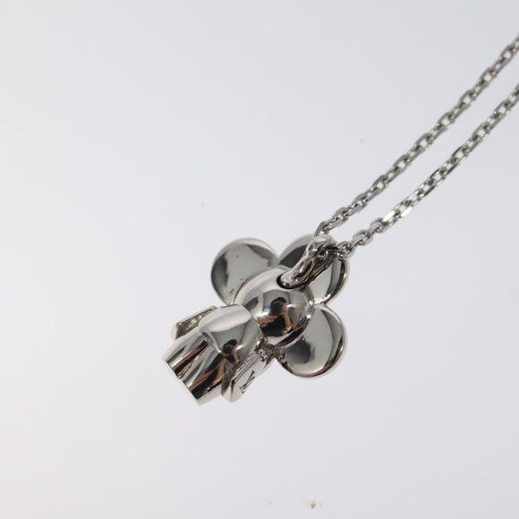 LOUIS VUITTON Pendant Vivienne Necklace metal Silver M00831 LV Auth 118463