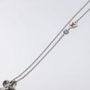 LOUIS VUITTON Pendant Vivienne Necklace metal Silver M00831 LV Auth 118463-14