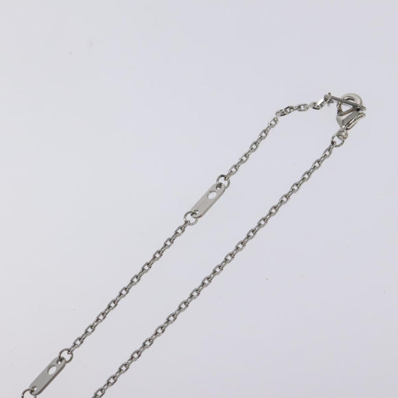 LOUIS VUITTON Pendant Vivienne Necklace metal Silver M00831 LV Auth 118463