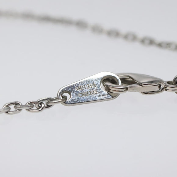 LOUIS VUITTON Pendant Vivienne Necklace metal Silver M00831 LV Auth 118463